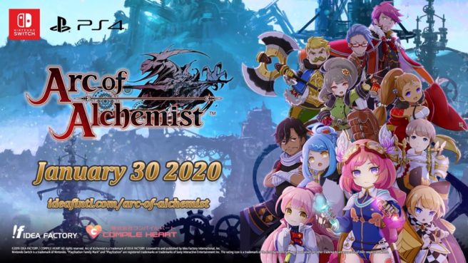 Arc of Alchemist launched on January 30, 2020 in North America, January 31 in Europe