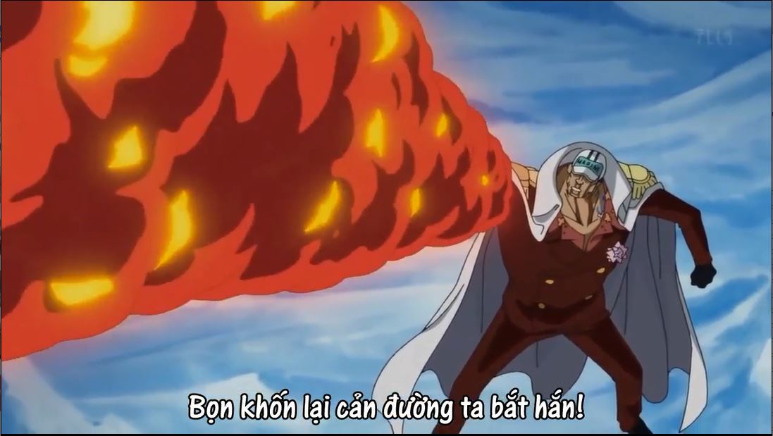 Tập 487 - Cuộc truy sát của Akainu! Nắm đấm nham thạch nhắm tới Luffy!