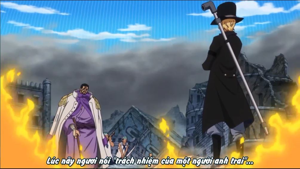 Tập 687 - Cuộc chạm trán lớn! Tổng Tham mưu Trưởng Sabo và Đô Đốc Fujitora