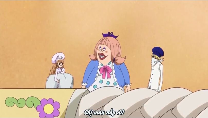 Tập 859 - Người con gái nổi loạn, Chiffon! Kế hoạch vận chuyển bánh táo bạo của Sanji!