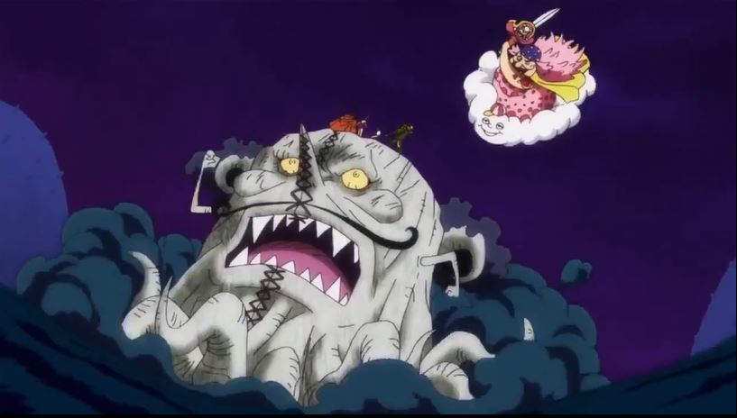 Tập 844 - Ngọn giáo của Elbaf! Công kích! Big Mom bay lên trên không!