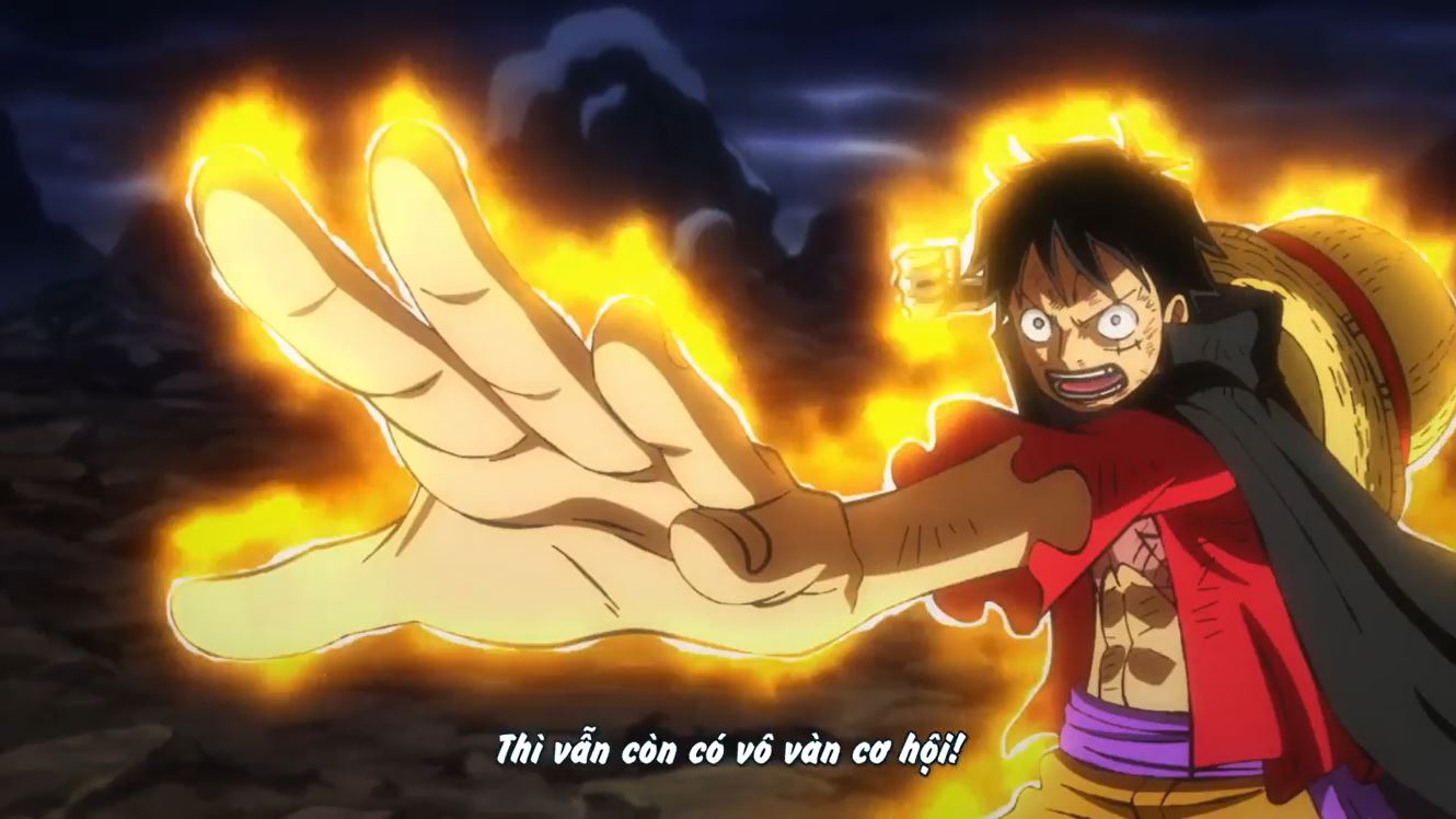 Tập 1051 - Những huyền thoại tiếp tục đối đầu! Cú đấm vang trời của Luffy!