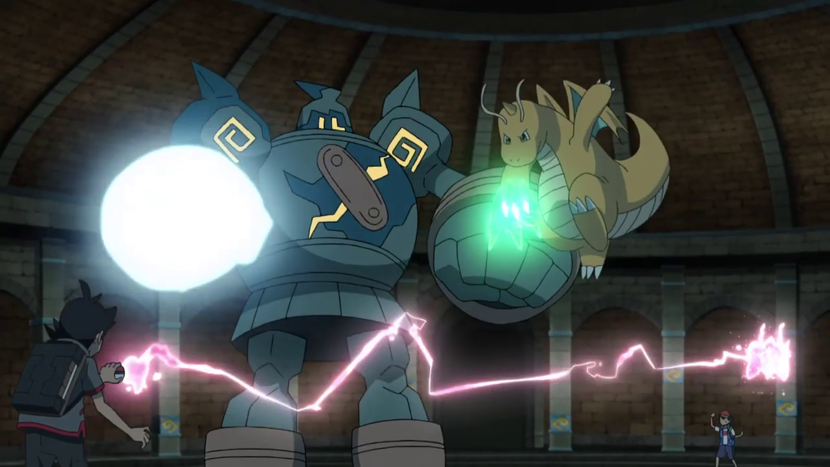 Tập 1104: Lần đầu ở vùng Isshu! Trận đấu Raid ở tàn tích!!